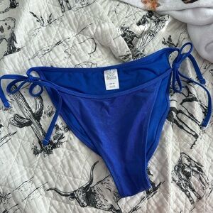 Wild Fable Royal Blue Bikini Bottom with Side Ties